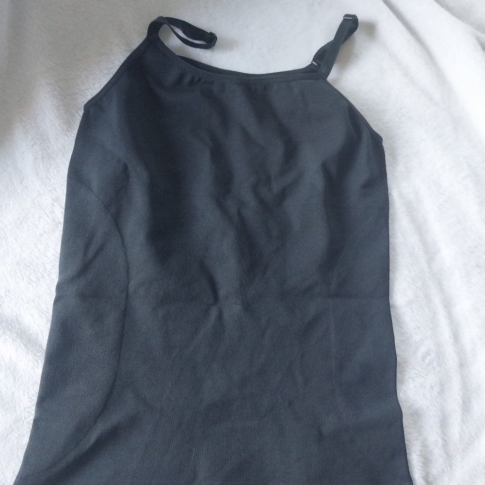 Shapermint Black Fitted Camisole Top, Size XL